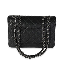 Black Caviar Quilted Jumbo Classic Single Flap Bag