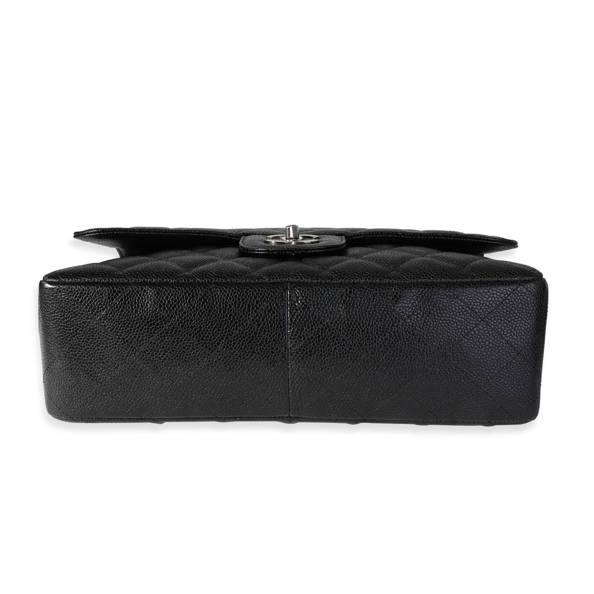 Black Caviar Quilted Jumbo Classic Single Flap Bag