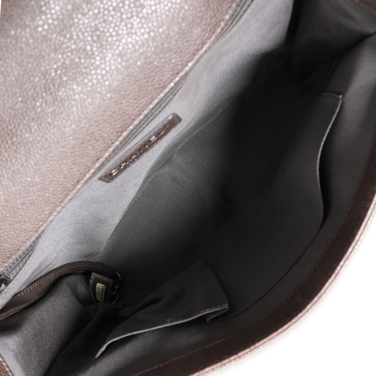 Taupe and Multicolor Tweed Caviar Large Boy Handbag