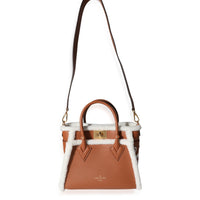 Louis Vuitton Caramel Calfskin and Shearling On My Side PM Handbag bv
