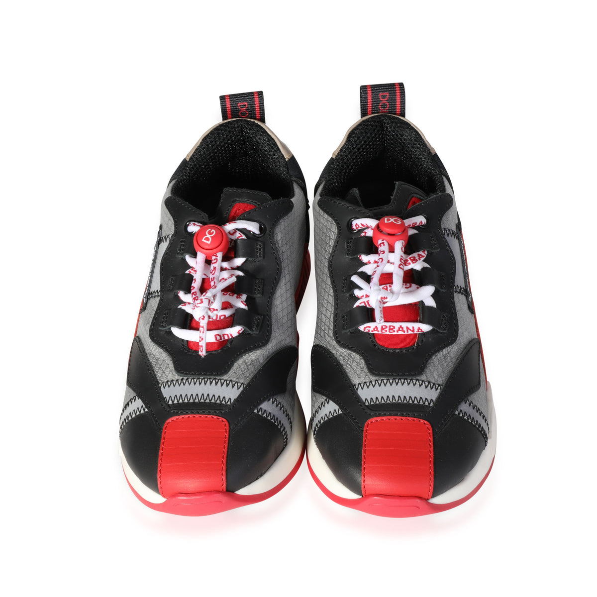 Dolce & Gabbana Calfskin and nylon NS1 Kids 'Black Red' (30 E
