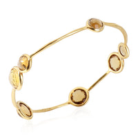 Lollipop Citrine Bracelet in 18k Yellow Gold