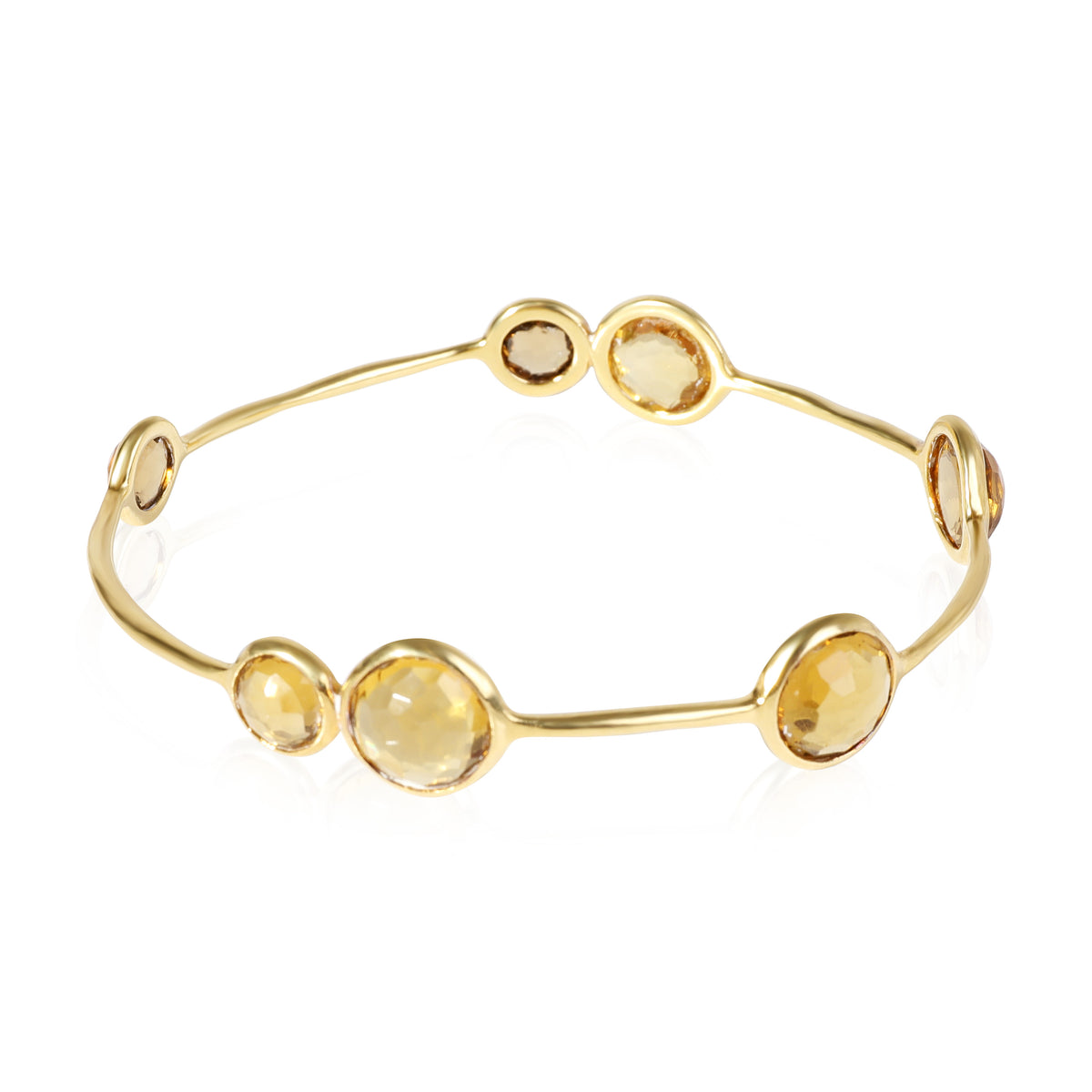 Lollipop Citrine Bracelet in 18k Yellow Gold