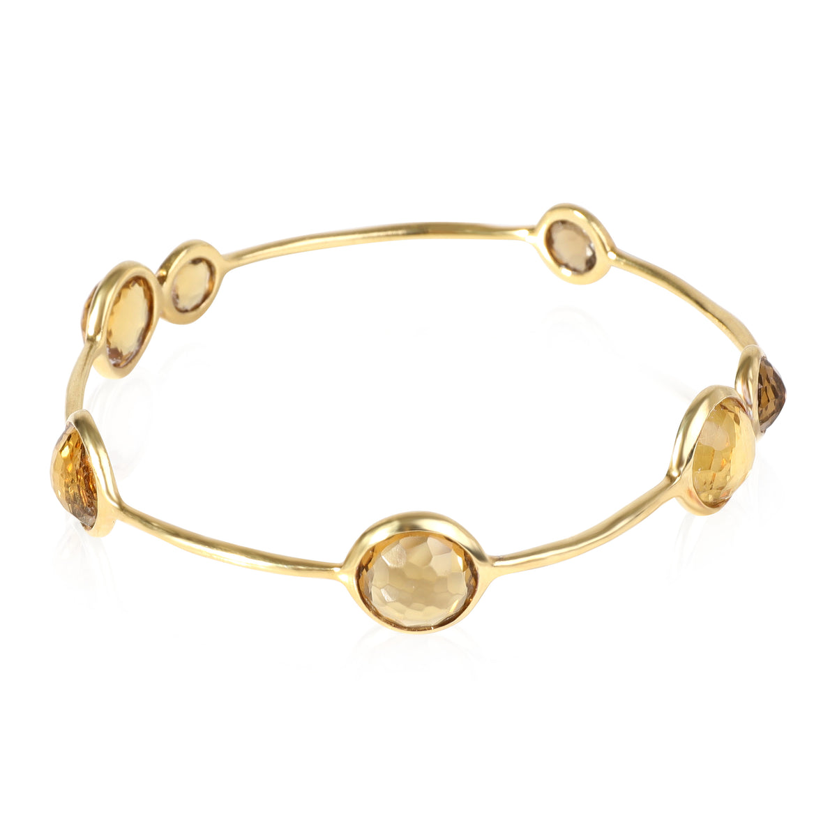 Lollipop Citrine Bracelet in 18k Yellow Gold