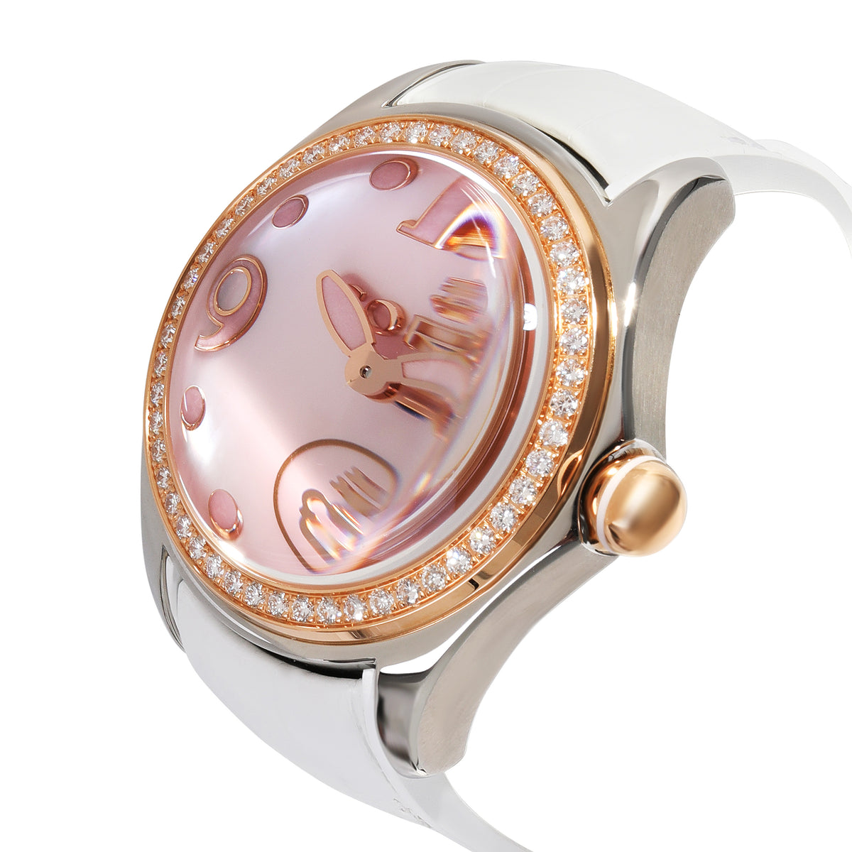 Bubble 295.100.29/0009DU04 Unisex Watch in 18kt Stainless Steel/Rose Gold