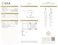 GIA Certified 1.52 Ct Princess cut I VS2 Loose Diamond