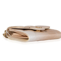 Chanel Gold Metallic Ombré Quilted Goatskin Classic Mini Clutch with Chain Handbag box