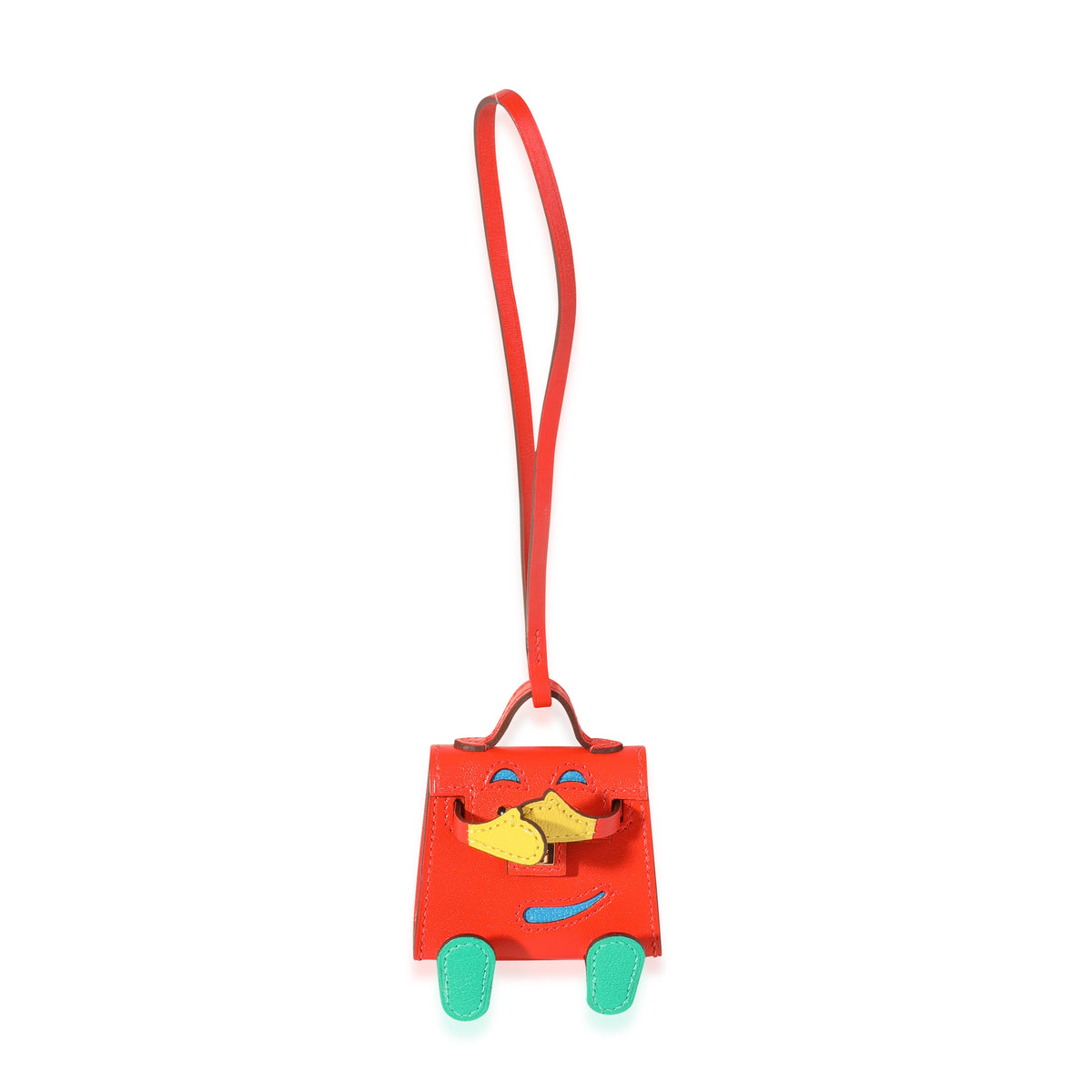 Capucines Tadelakt & Multicolor Chévre Mysore Quelle Idole Bag Charm