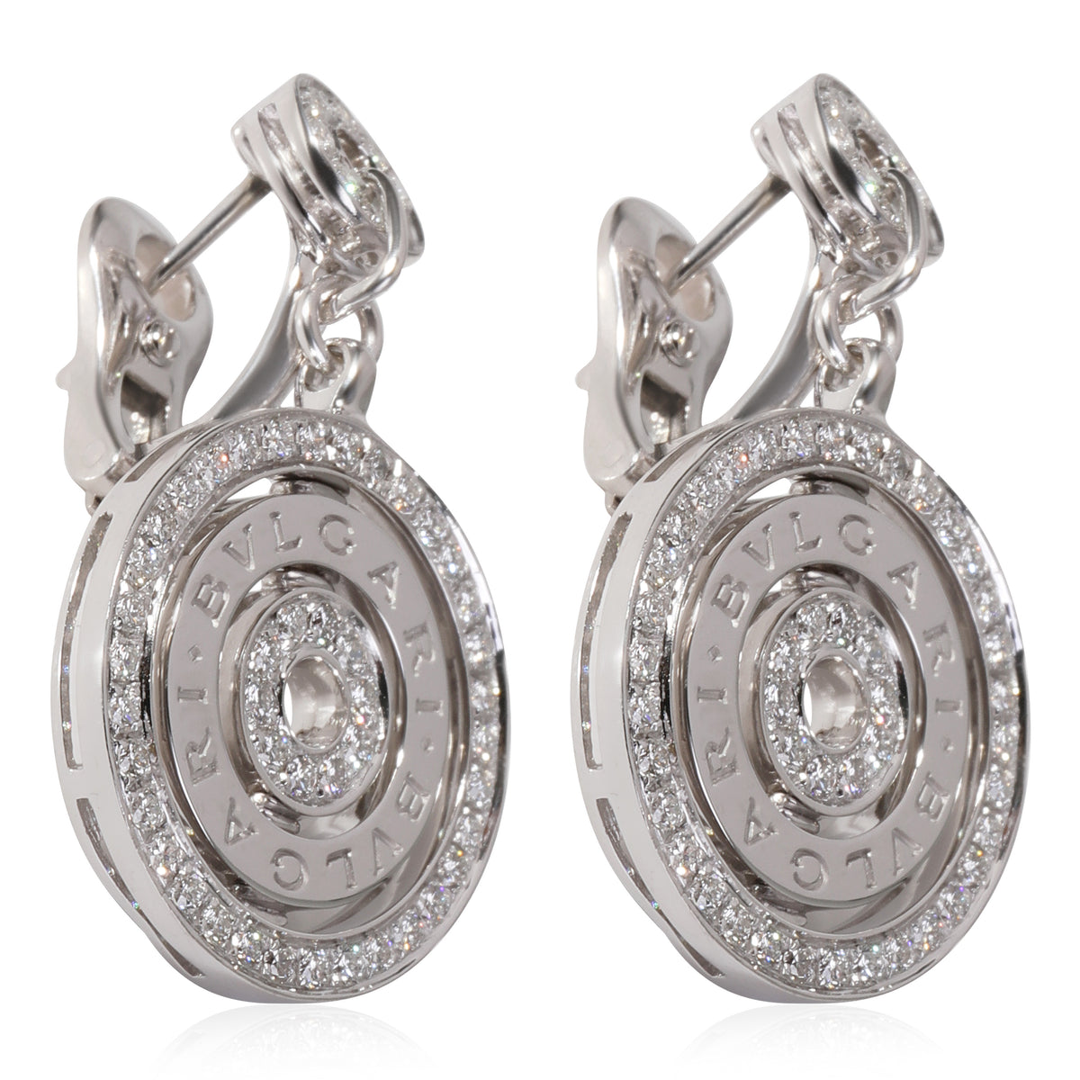 Cerchi Astrale Diamond Earrings in 18k White Gold 1.3 CTW