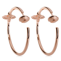 Idylle Blossom Hoop Earrings in 18k Rose Gold 0.61 CTW