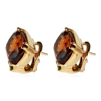 myGemma Gemlok Citrine and Peridot Earrings in 18K Yellow Gold sv
