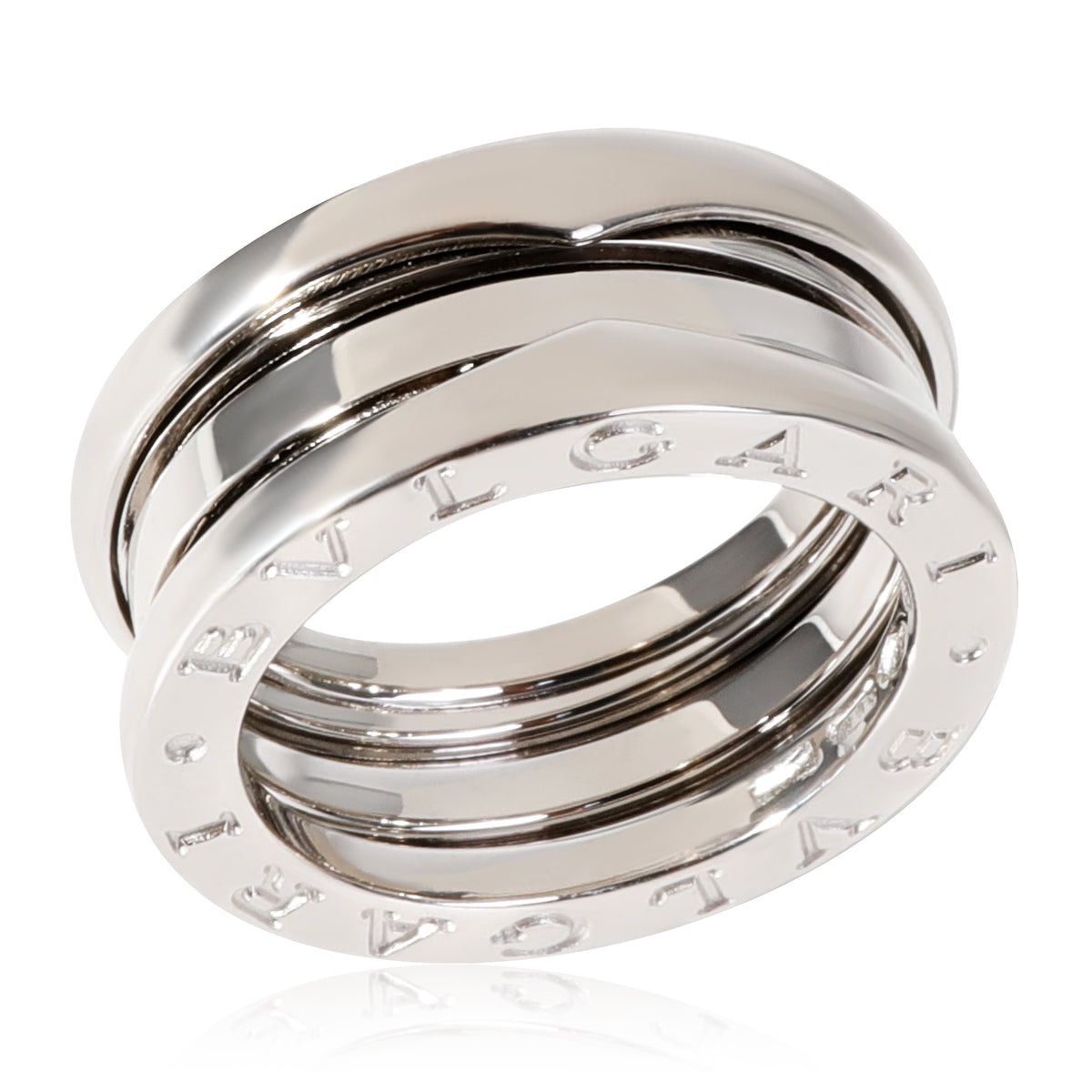 BVLGARI B.zero1 3-Band Ring in 18k White Gold