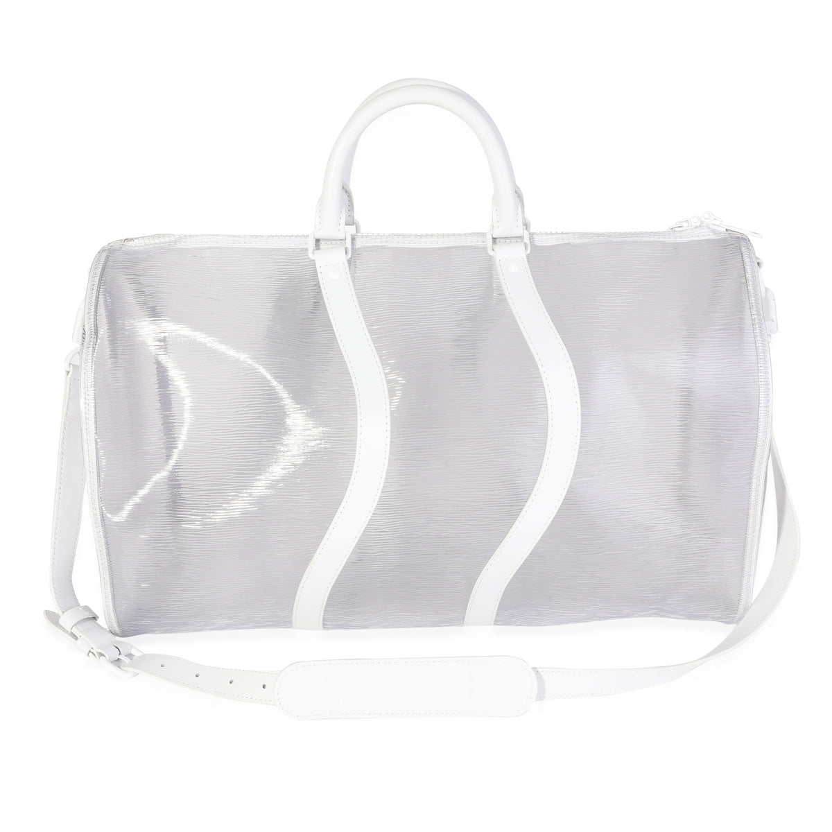 Louis Vuitton Clear Epi PVC Wavy Keepall Bandoulière 50 Handbag pv