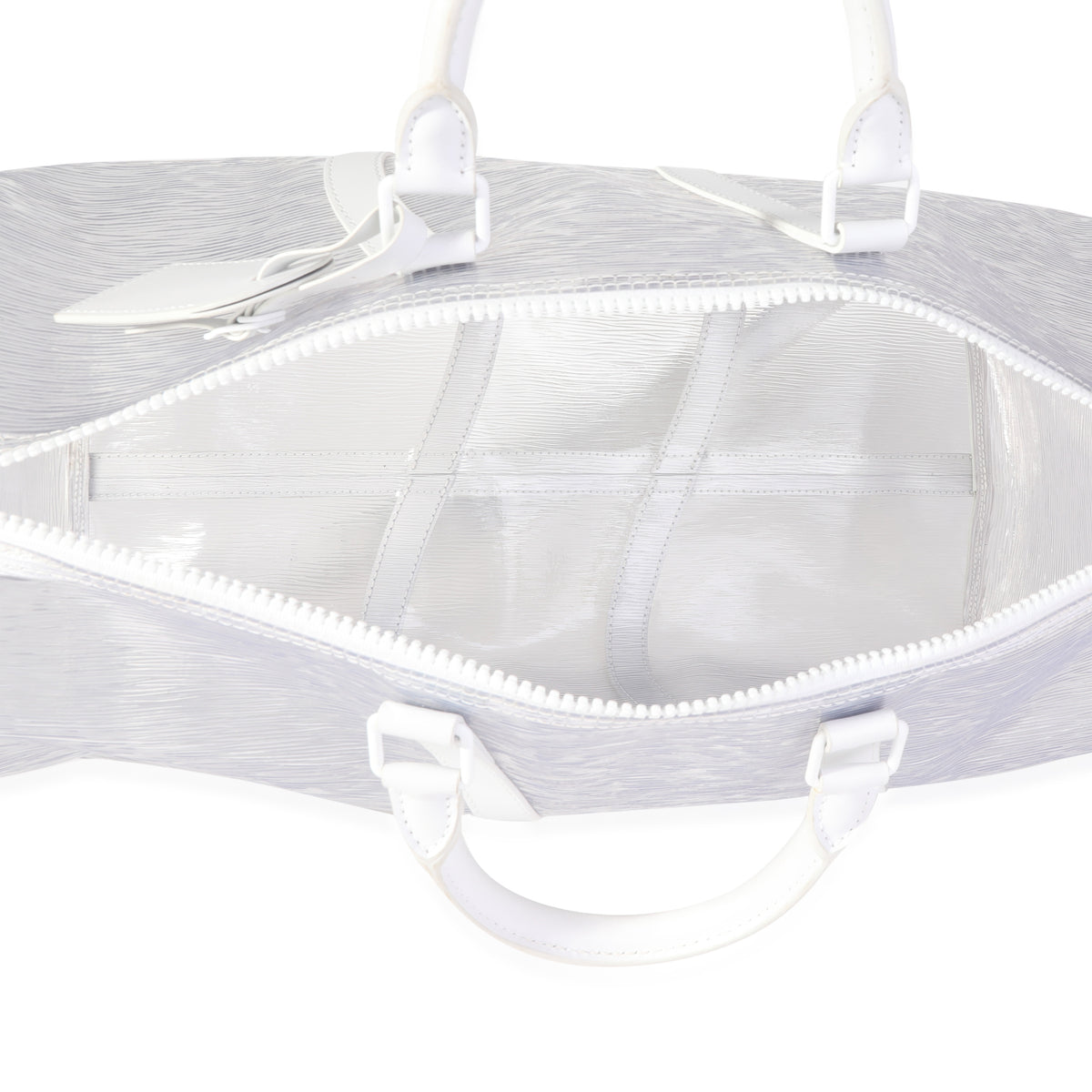 Clear Epi PVC Wavy Keepall Bandoulière 50