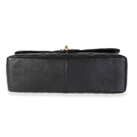 Black Caviar Quilted Jumbo Classic Single Flap Bag