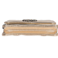 Chanel Gold Quilted Lambskin   Coin Purse With Chain Handbag stamp