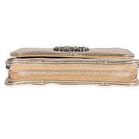 Gold Quilted Lambskin Chanel  Coin Purse With Chain