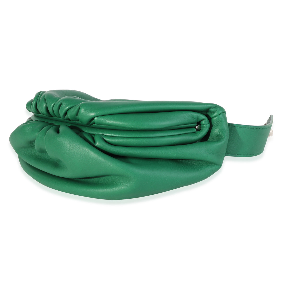 Green Nappa Belt Chain Pouch