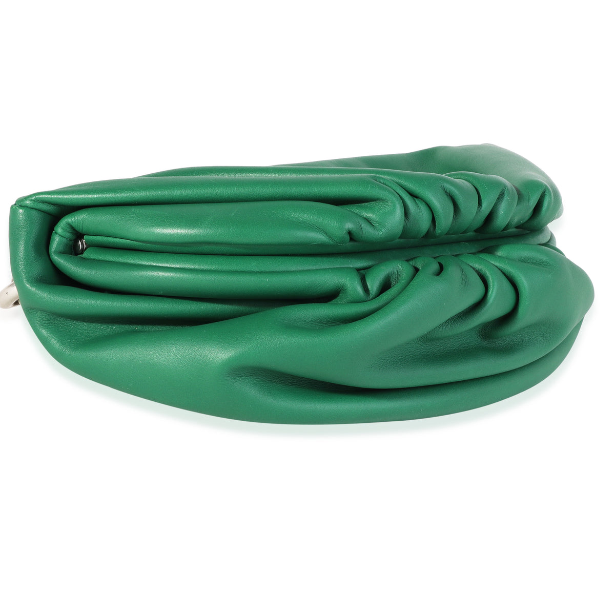 Green Nappa Belt Chain Pouch