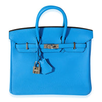 Bleu Zanzibar Togo Birkin 25 PHW