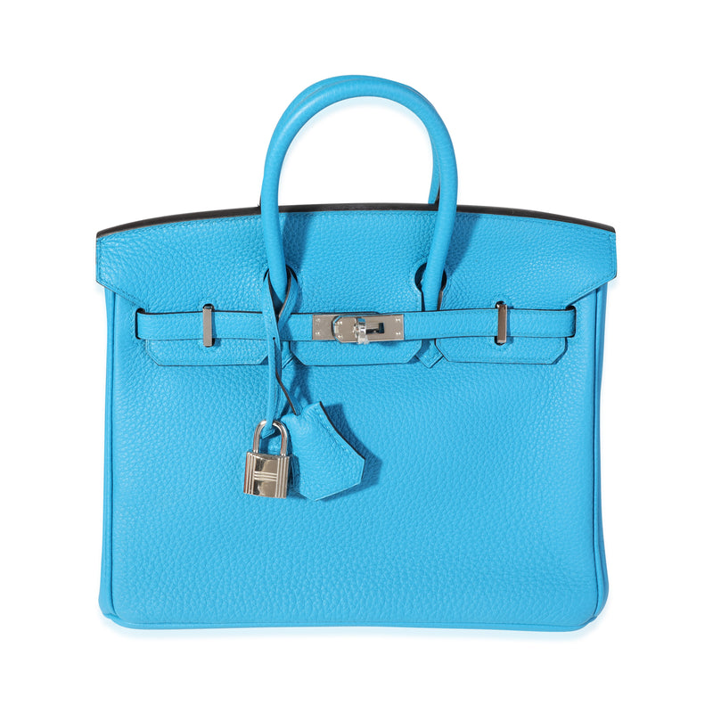 Bleu Zanzibar Togo Birkin 25 PHW