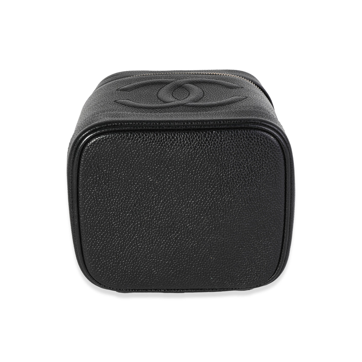 Vintage Black Caviar Vanity Case Handbag