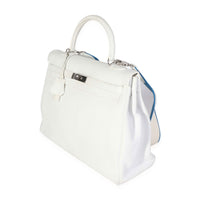 Hermès White Togo Retourne Kelly 35 PHW Handbag sv
