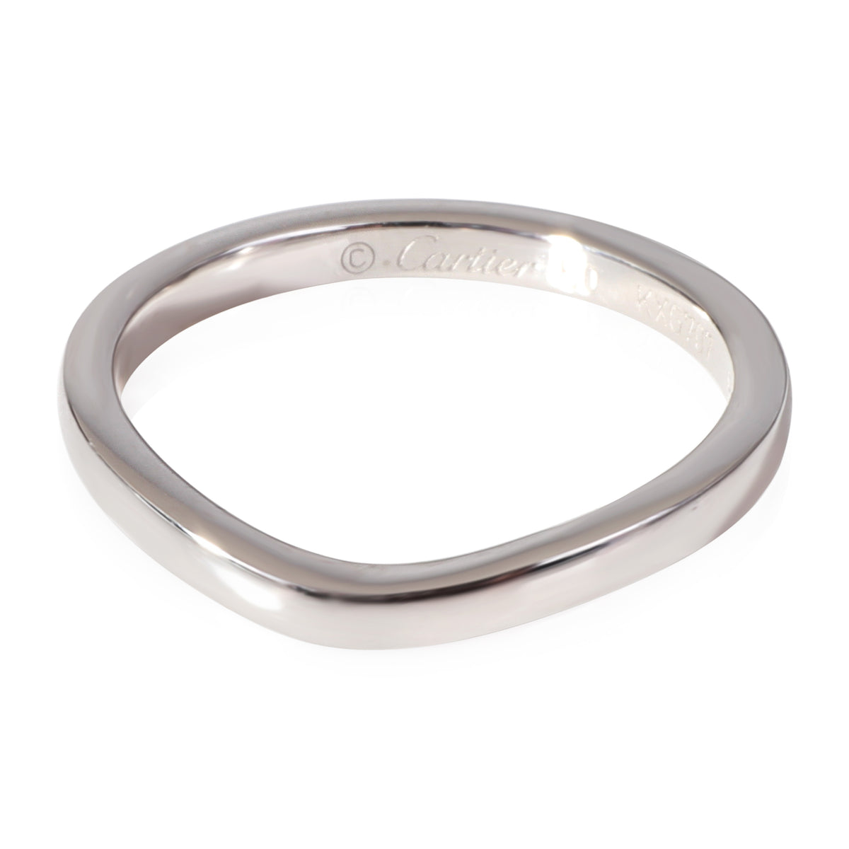 Ballerine Curved Wedding Band (Platinum)