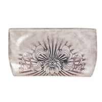 Metallic Gold Iridescent Calfskin Paris-Bombay Frame Clutch