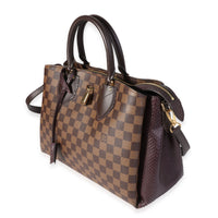 Damier Ebene & Purple Python Normandy Bag