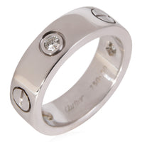 Love Ring, 3 Diamonds (White Gold)