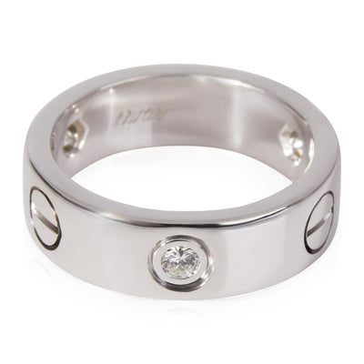 Love Ring, 3 Diamonds (White Gold)