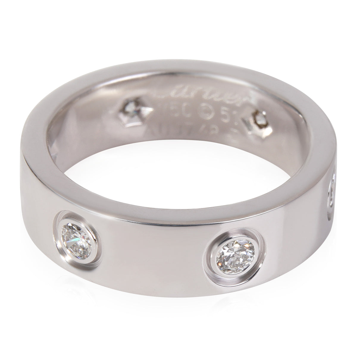 Love Diamond Ring, 6 Diamonds (White Gold)