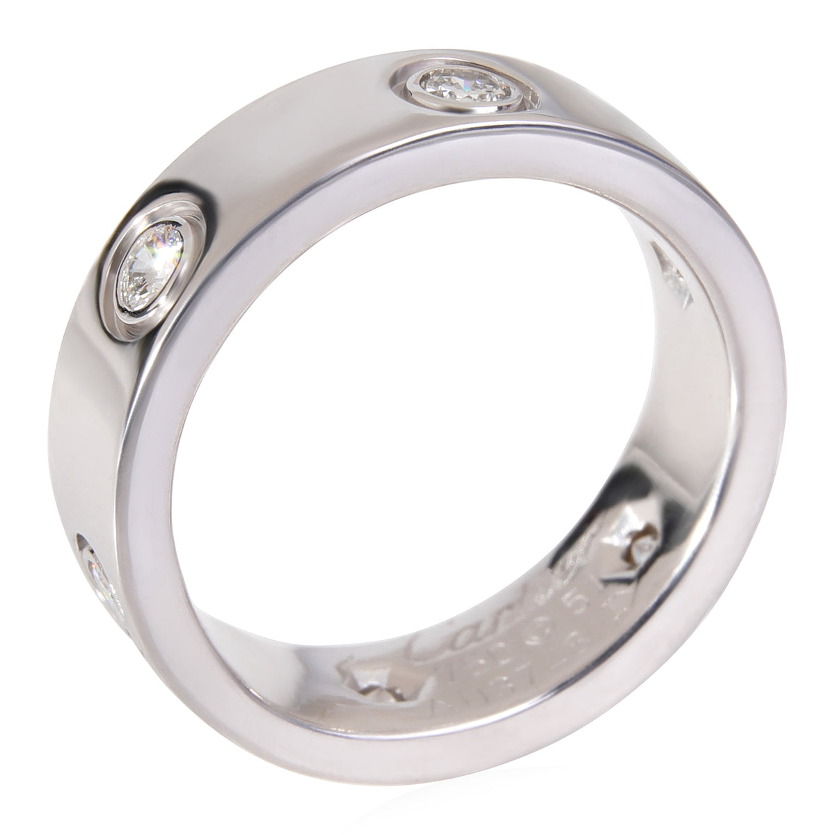 Love Diamond Ring, 6 Diamonds (White Gold)