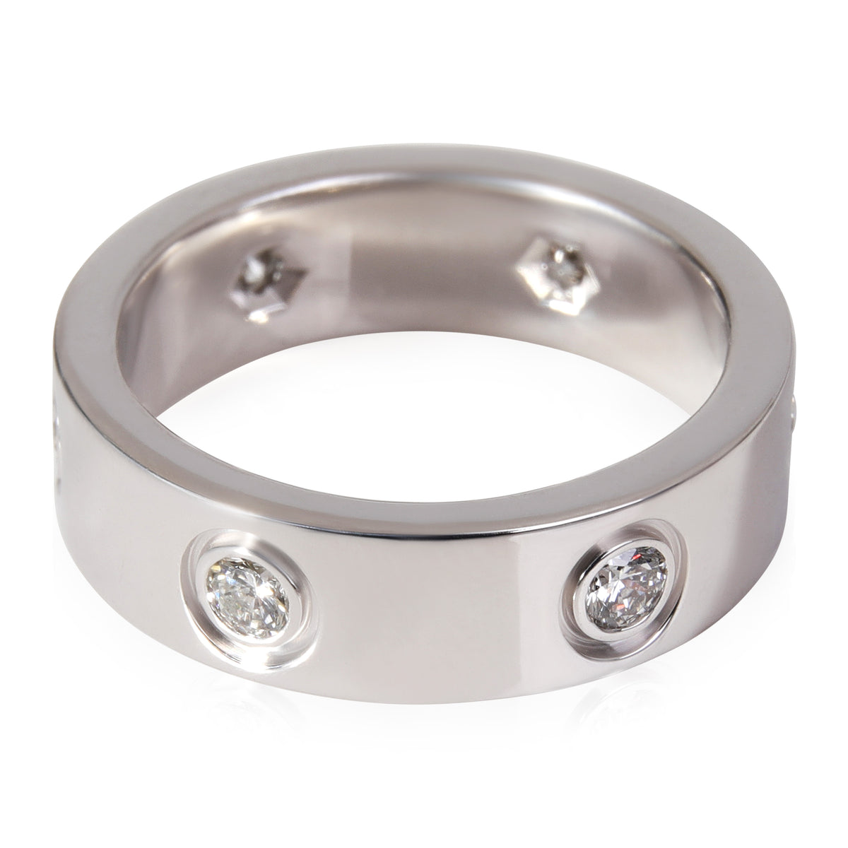 Love Diamond Ring, 6 Diamonds (White Gold)