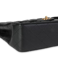 Black Quilted Caviar Jumbo Classic Single Flap Bag