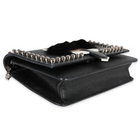 Fendi Black Vitello Elite & Mink Studded Karlito Chain Wallet Handbag clasp