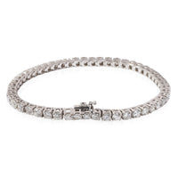 myGemma Diamond Tennis Bracelet in 18k White Gold 7.25 CTW sv