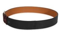Hermès Noir & Gold Sombrero Partner 40 Belt 90 sv