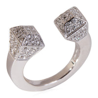 Chiodo Diamond Nailhead Ring in 18k White Gold 0.60 CTW