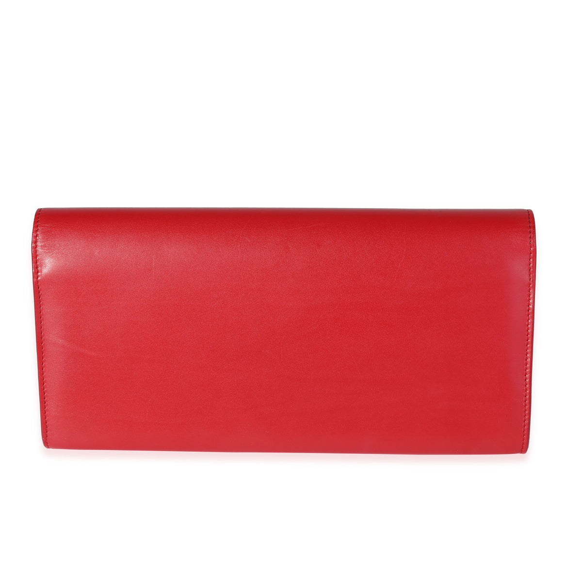 Red Smooth Calfskin Cassandre Clutch