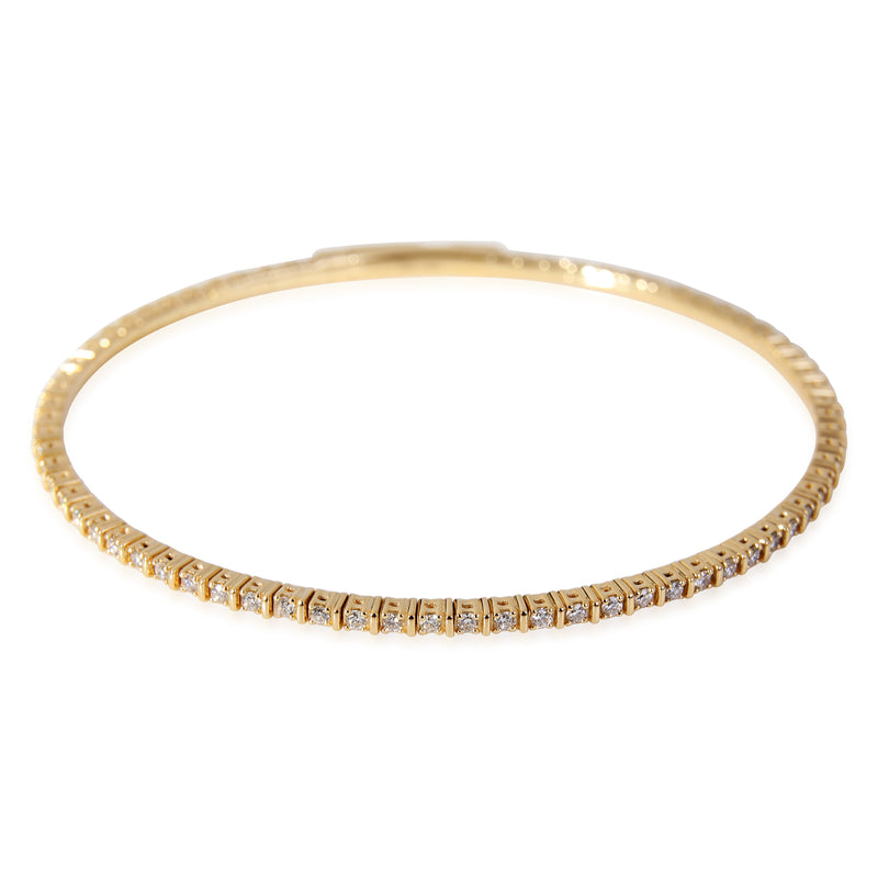 Diamond Flexible Bangle in 18k Yellow Gold (1 CTW)