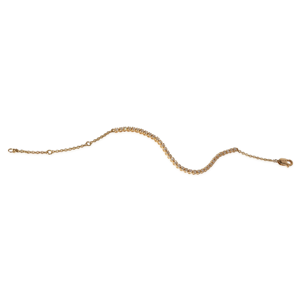 Line Diamond Bracelet in 14k Yellow Gold 0.51 CTW