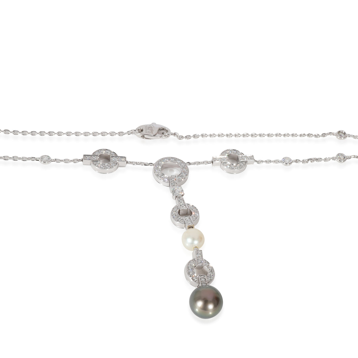 Himalia Pearl & Diamond Necklace (White Gold)