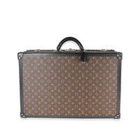 Monogram Macassar & Black Leather Alzer Trunk 60