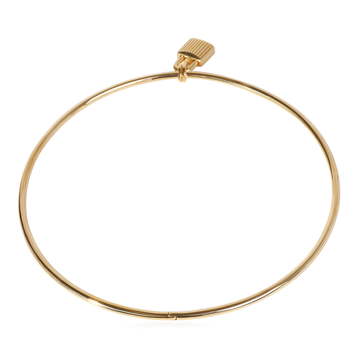 Padlock Choker Necklace in 18k Yellow Gold