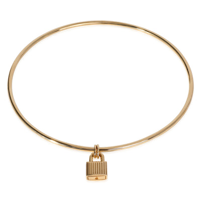 Padlock Choker Necklace in 18k Yellow Gold