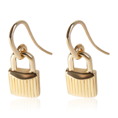 Padlock Earrings in 18k Yellow Gold