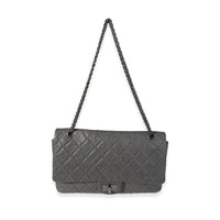 Gray Quilted Aged Calfskin Reissue 2.55 227 Double Flap Bag