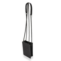 Black Patent Leather CC O-Phone Holder Crossbody
